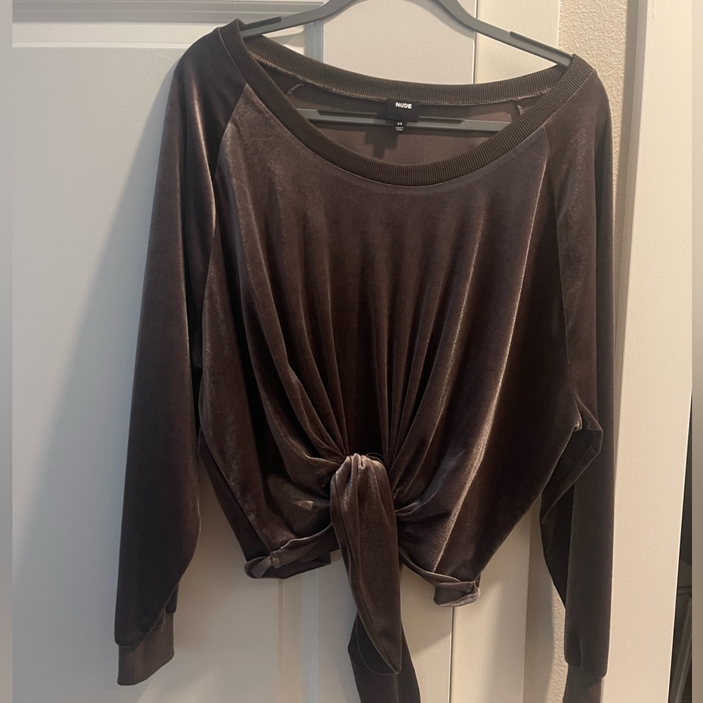 Velour sweatshirt